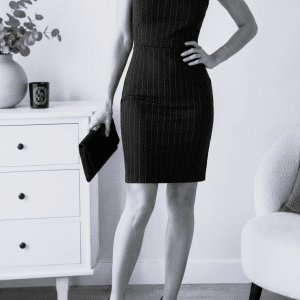 ma petite robe noire portée sans lingerie