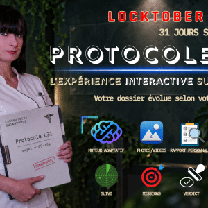 🔒 LOCKTOBER INTERACTIF 2026 – PROTOCOLE L31 | 31 JOURS SOUS CONTRÔLE ⚠️ ADMISSIONS ANTICIPÉES L31 129 € AU LIEU DE 149 €