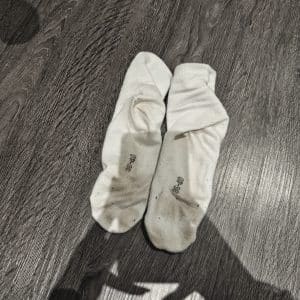 Chaussettes sale portée sur une journée de marche