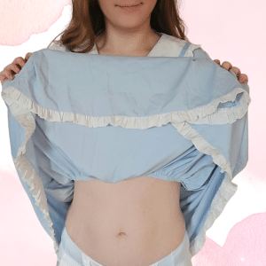 Ensemble Cosplay style écolière japonaise : Robe et culotte assortie S/M