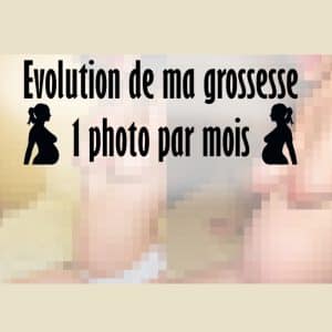Evolution de ma 𝗚𝗥𝗢𝗦𝗦𝗘𝗦𝗦𝗘 : 1 photo par mois 🤰​❤️